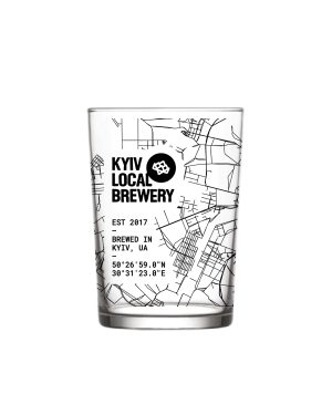 Келих Kyiv Map Black 400 ml