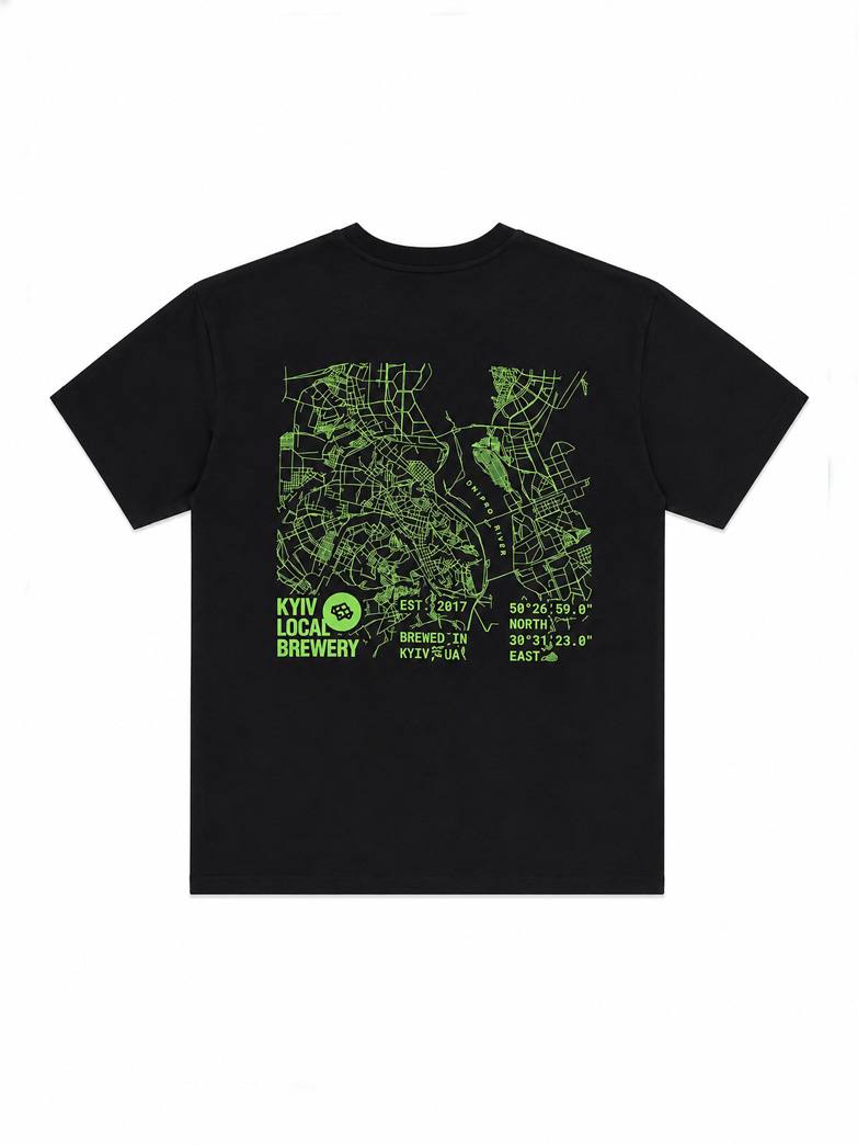 Футболка Kyiv Map Black - Зображення 2